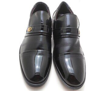 MEN'S LEATHER SEMI FORMAL BLACK SHOE